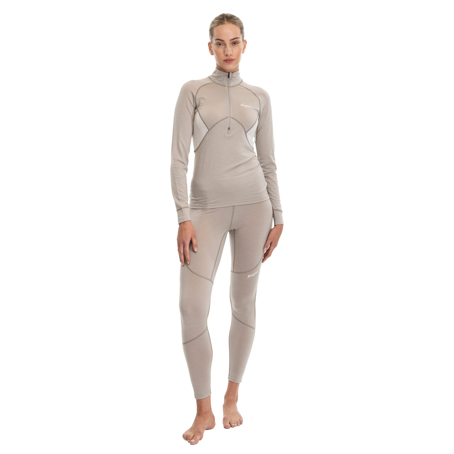 Bergans Inner:Pure Merino Tights Women Sandstone