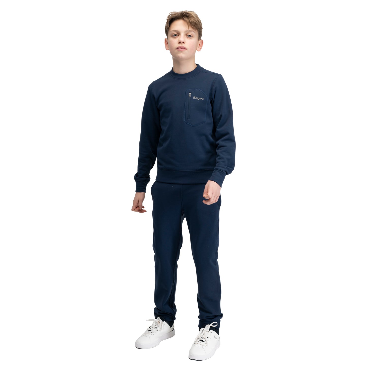 Bergans Midtli Midlayer Sweatshirt Junior Navy Blue
