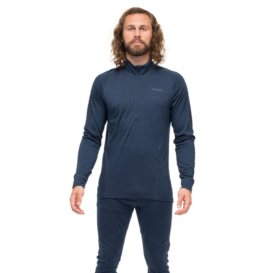 Bergans Inner:Pure Merino Half Zip Men Navy Blue