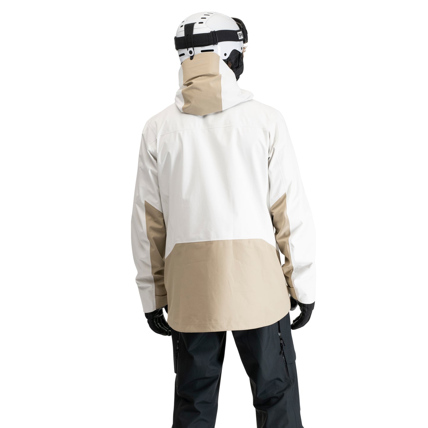 Bergans Oppdal 3L Shell Anorak Unisex Arctic White / Sandstone