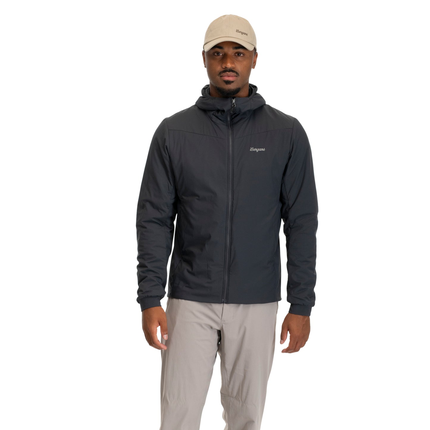 Bergans Holo Insulated Hood Jacket Men Dark Shadow Grey