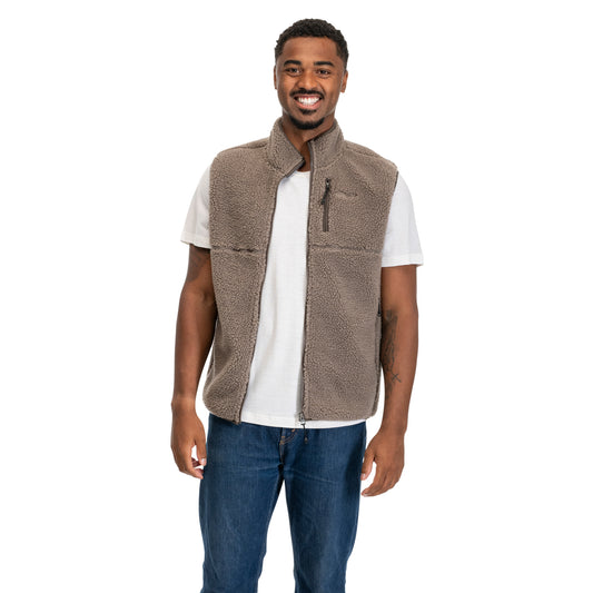 Bergans Lunnan Pile Fleece Vest Men Rock Taupe