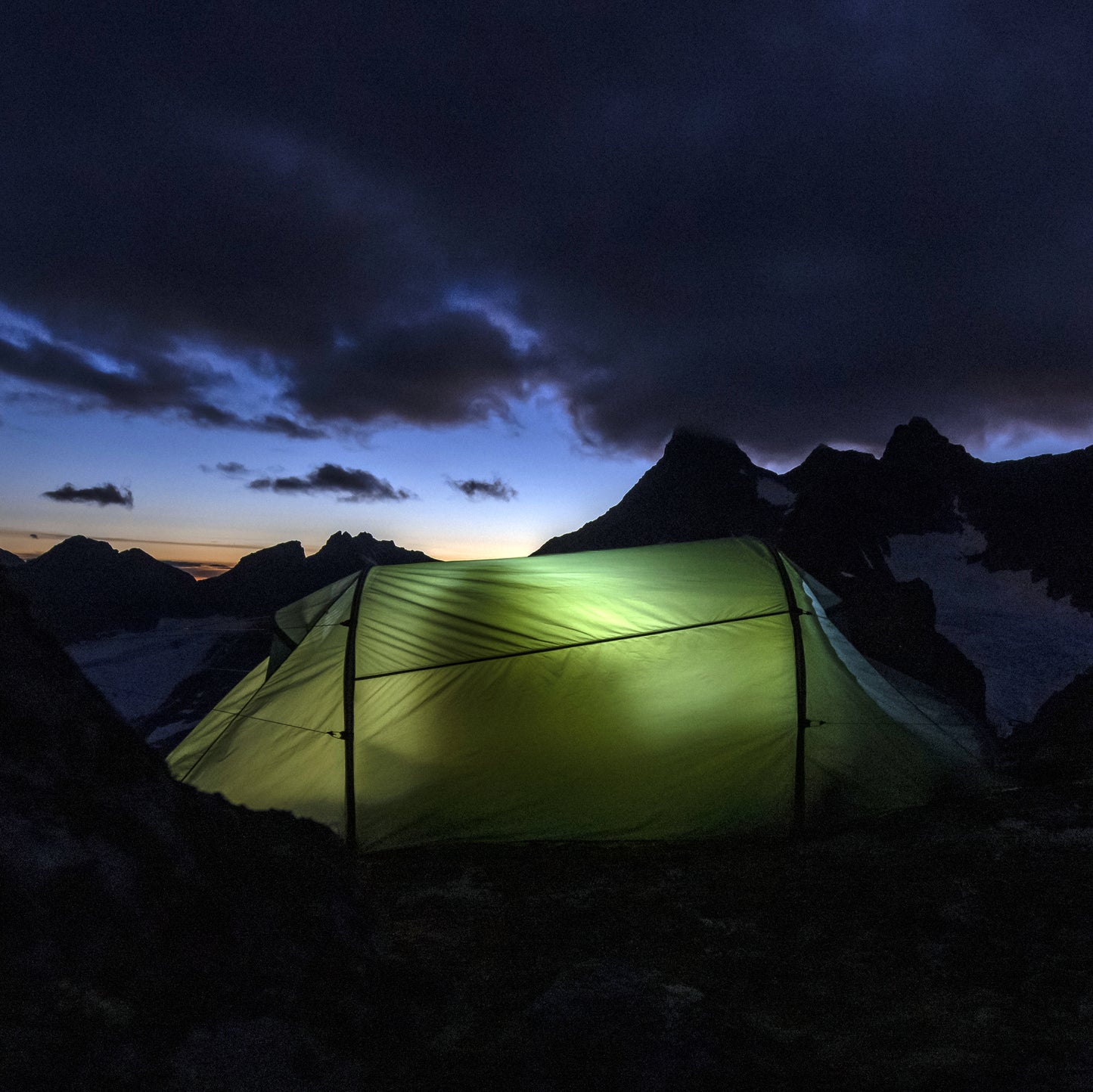 Bergans Trollhetta Tunnel 2-Pers Tent Light Fogblue