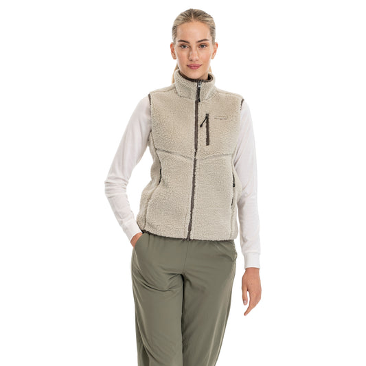 Bergans Lunnan Pile Fleece Vest Women Coastal Sand