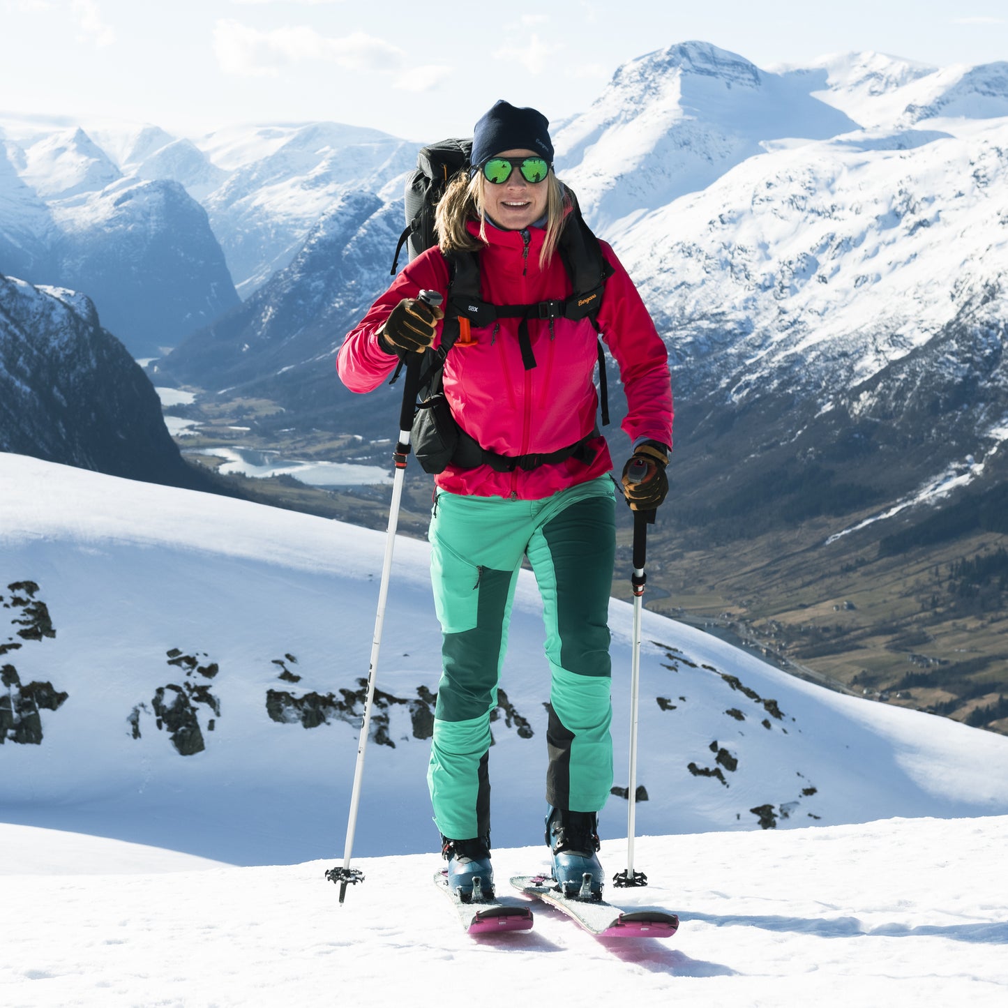 Bergans Tind Softshell Pants Women Light Malachite Green / Malachite Green