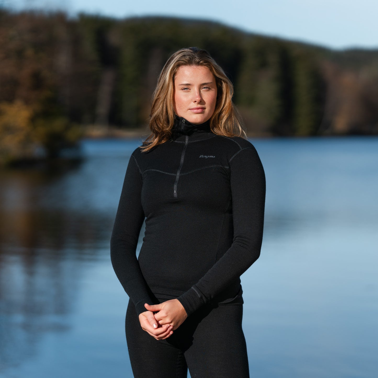 Bergans Inner:Dual Merino Half Zip Women Black