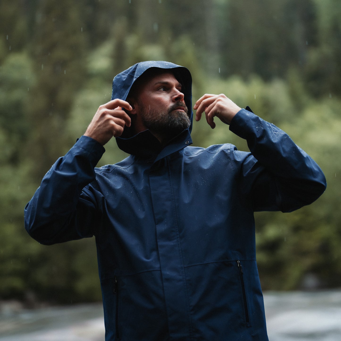Bergans Urban 2L Shell Coat Men Navy Blue