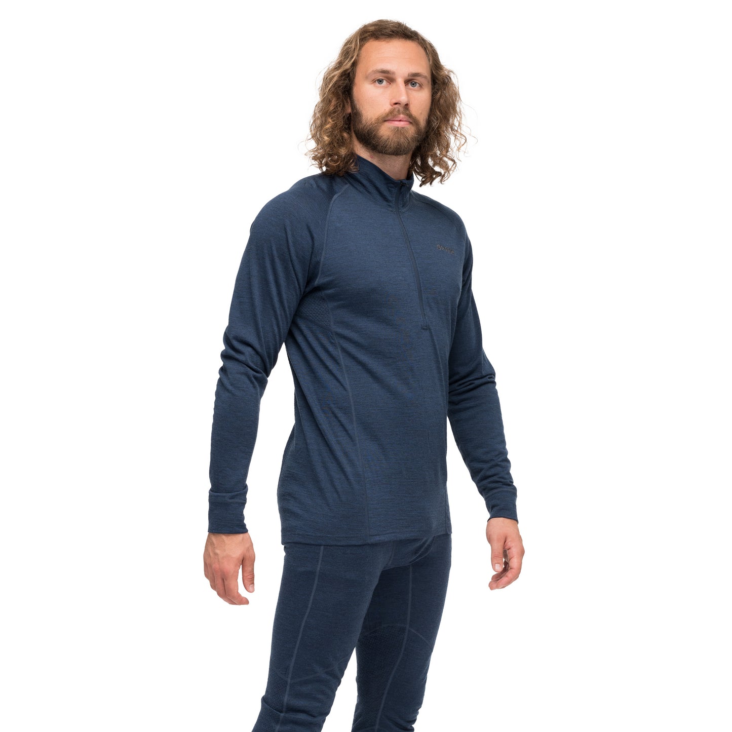 Bergans Inner:Pure Merino Half Zip Men Navy Blue