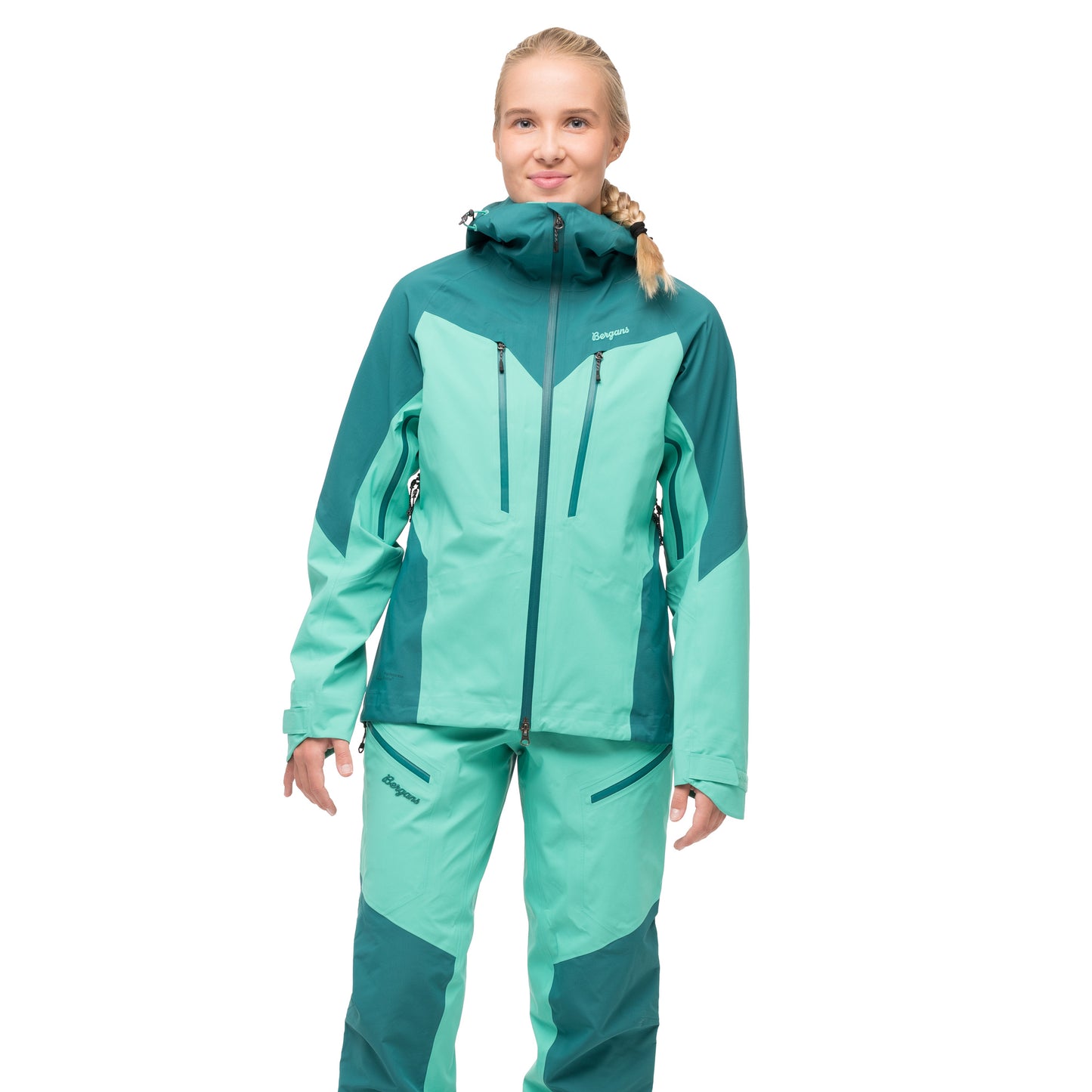 Bergans Tind 3L Shell Jacket Women Light Malachite Green/Malachite Green
