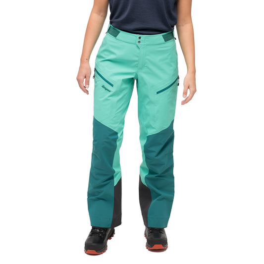 Bergans Tind 3L Shell Pants Women Light Malachite Green/Malachite Green
