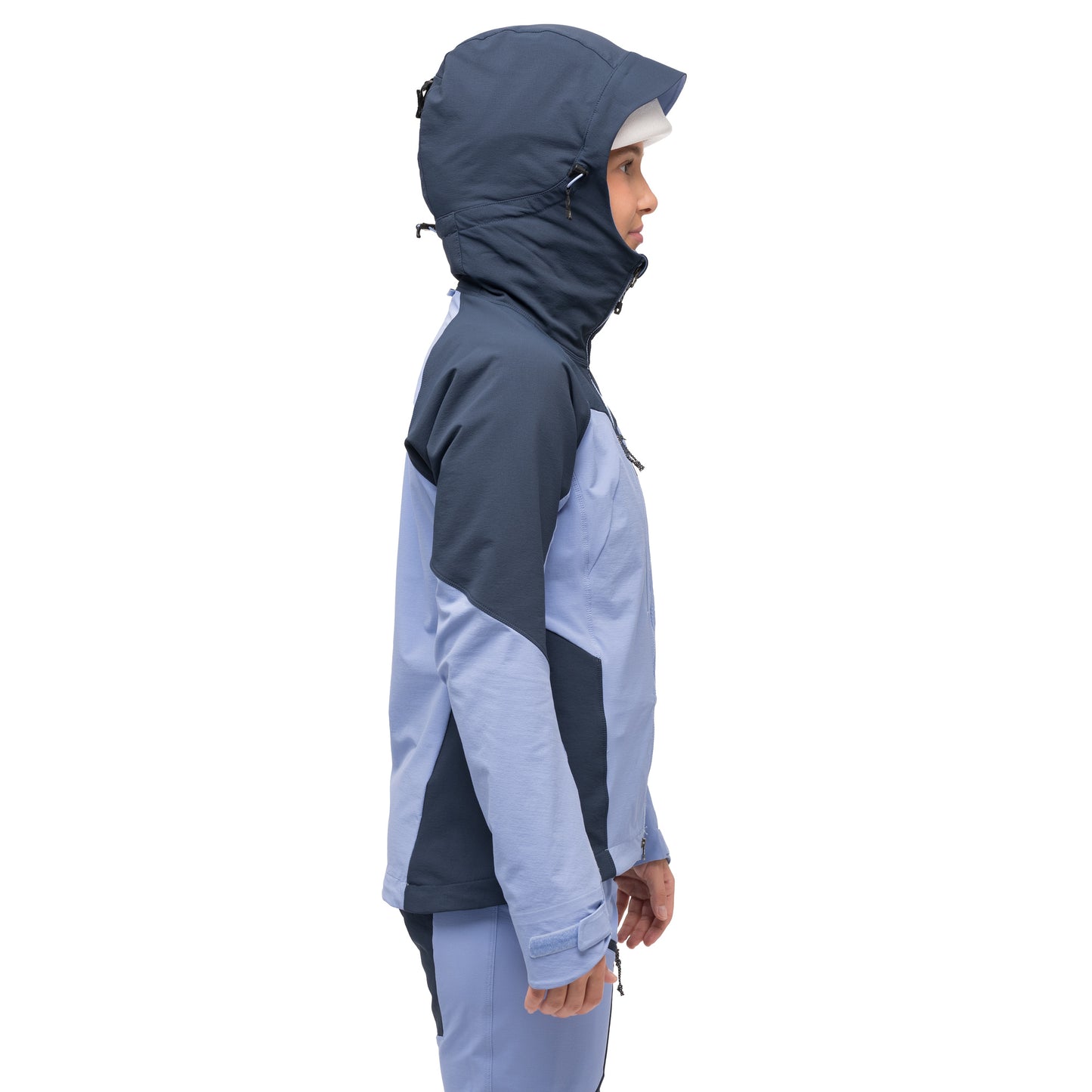 Bergans Tind Softshell Jacket Women Blueberry Milk / Navy Blue
