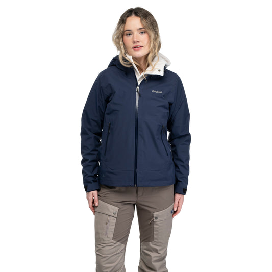 Bergans Essentials 3L Shell Jacket Women Navy Blue