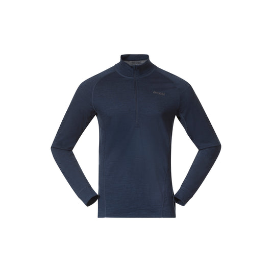 Bergans Inner:Pure Merino Half Zip Men Navy Blue