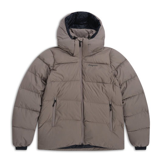 Bergans Lava Warm Down Jacket w/Hood Women Rock Taupe