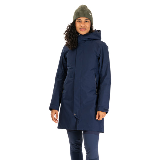 Bergans Urban Insulated Shell Coat Women Navy Blue