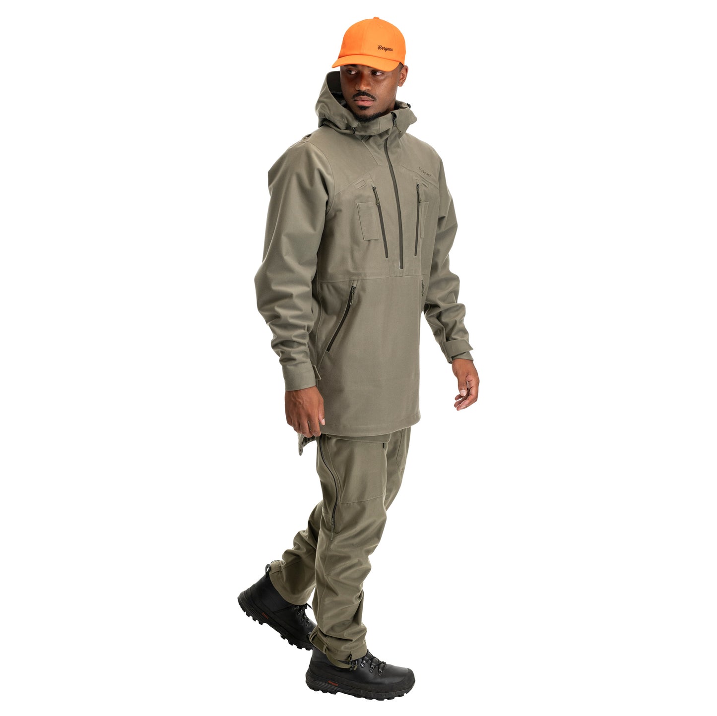 Bergans Hogna 3L Anorak Unisex Green Mud