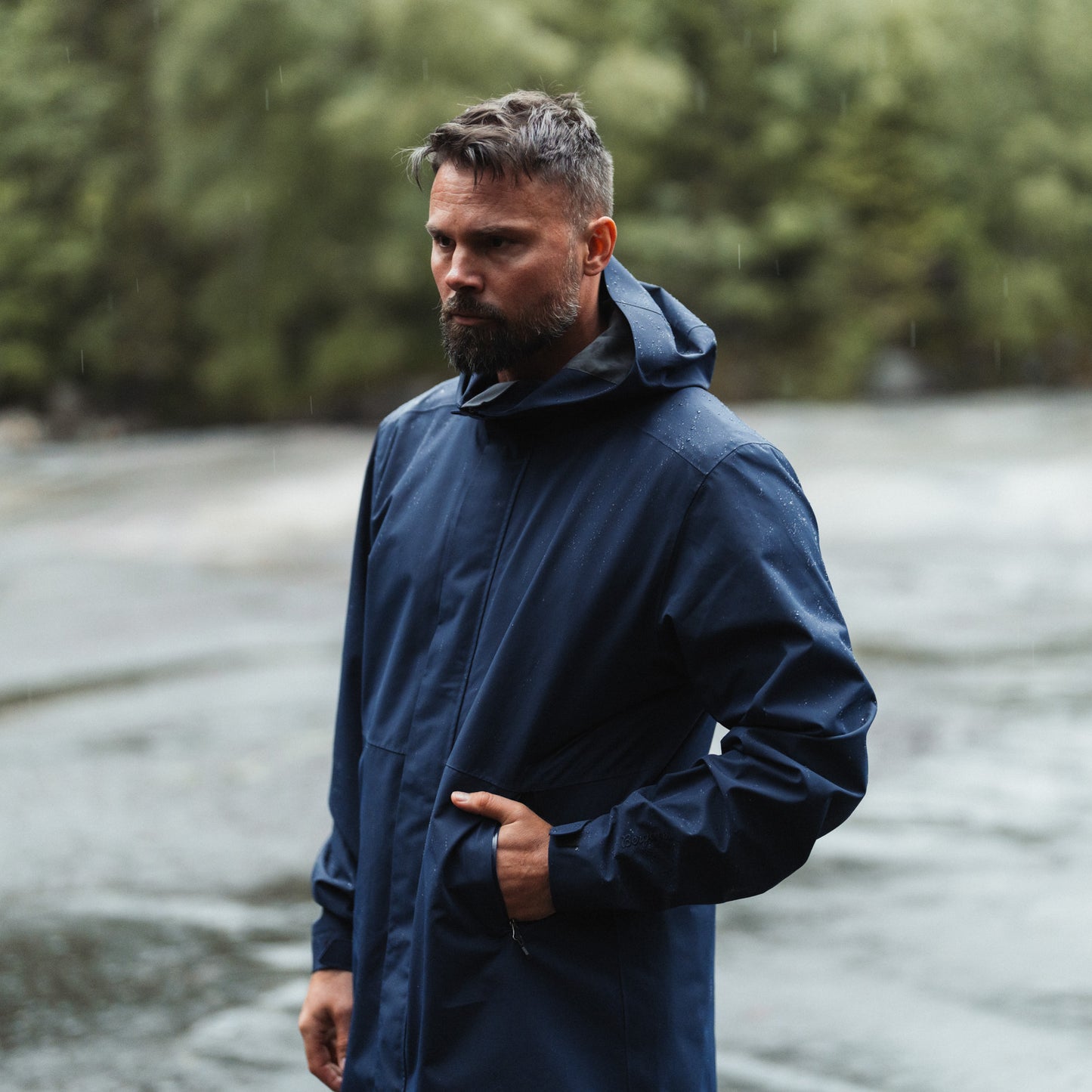 Bergans Urban 2L Shell Coat Men Navy Blue