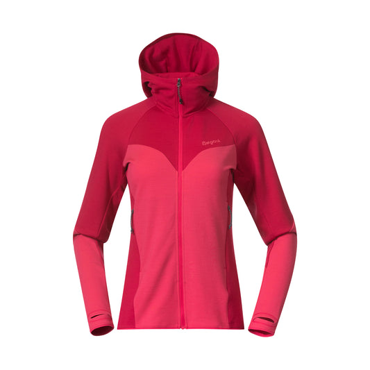Bergans Tind Merino Hood Jacket Women Alpine Rose/Light Alpine Rose