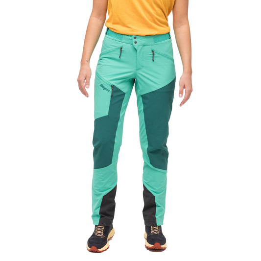 Bergans Tind Softshell Pants Women Light Malachite Green / Malachite Green