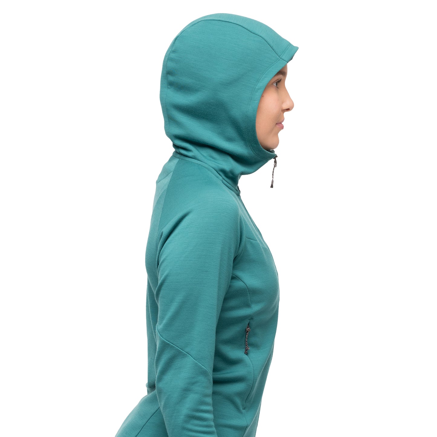 Bergans Tind Merino Hood Jacket Women Malachite Green