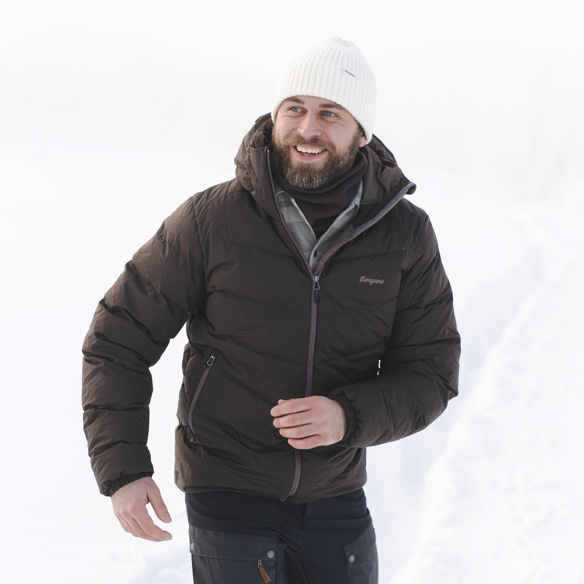 Bergans Garmo Down Hood Jacket Men Dark Chocolate