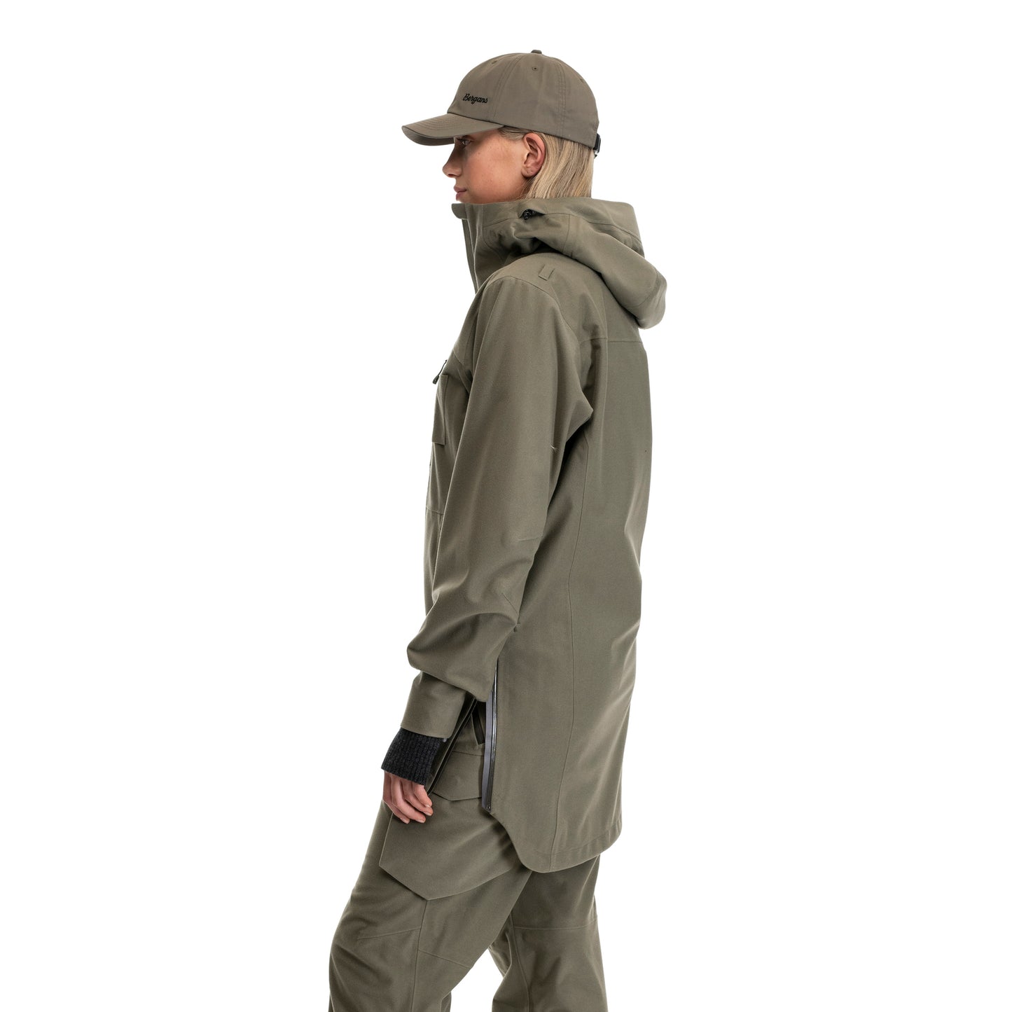 Bergans Hogna 3L Anorak Unisex Green Mud