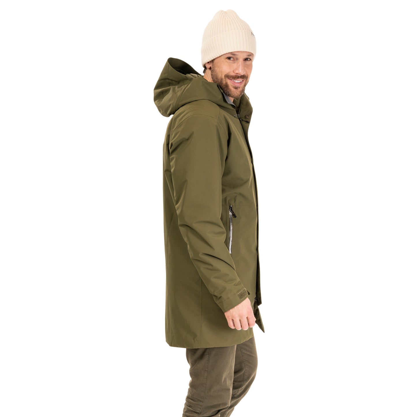 Bergans Urban Insulated Shell Coat Men Dark Green Mud