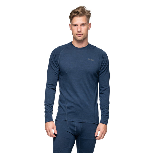 Bergans Inner:Pure Merino Long Sleeve Men Navy Blue