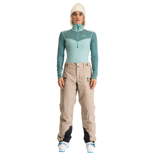 Bergans Oppdal Insulated Shell Pants Women Sandstone