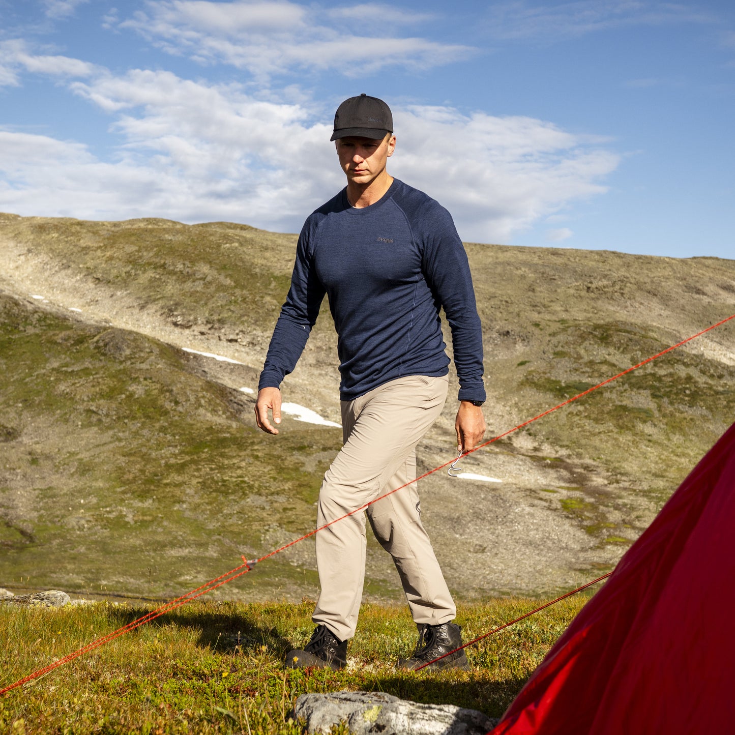 Bergans Inner:Pure Merino Long Sleeve Men Navy Blue