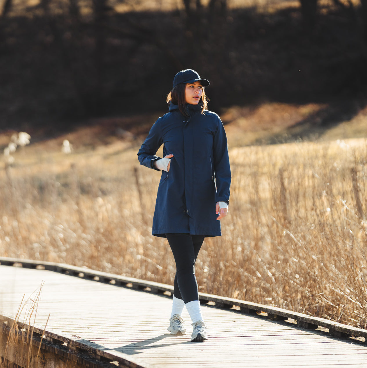 Bergans Urban 2L Shell Coat Women Navy Blue