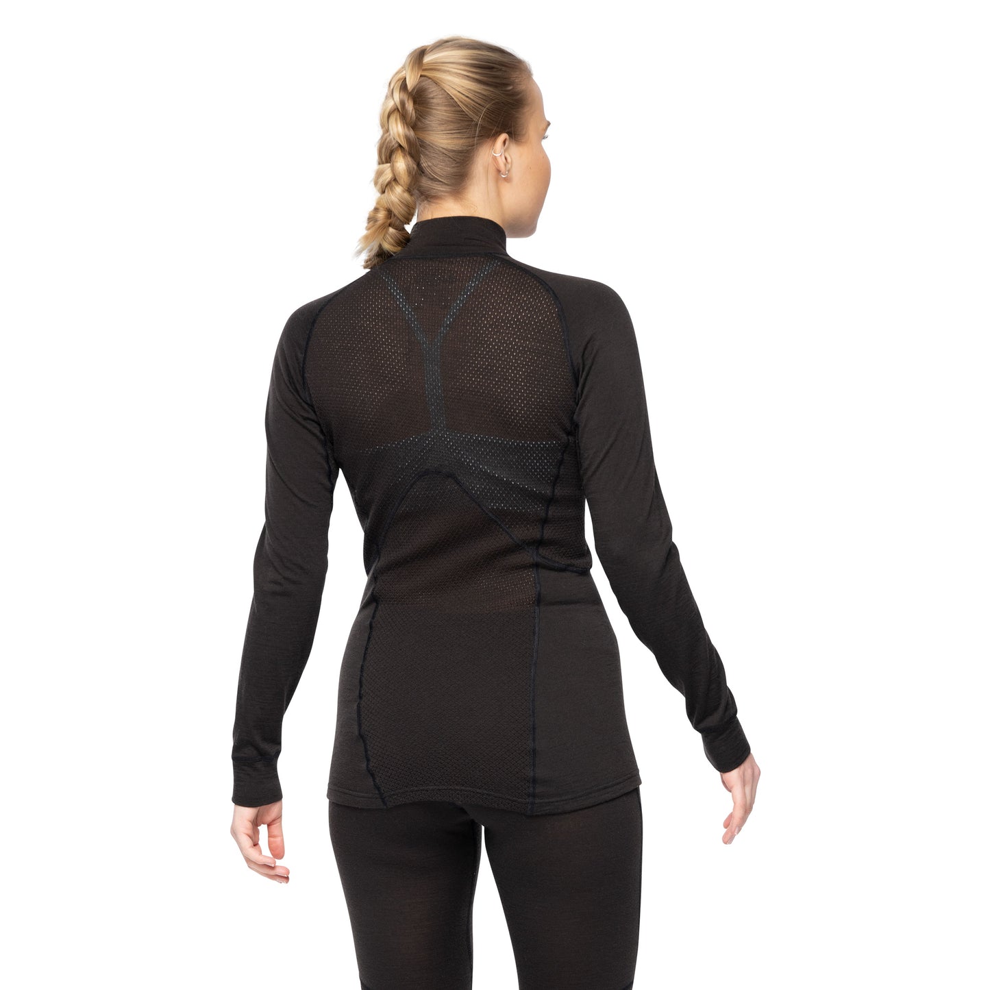 Bergans Inner:Pure Merino Half Zip Women Black