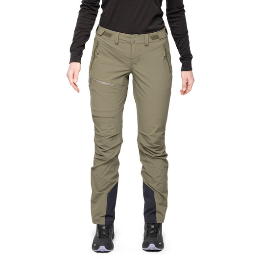 Bergans Breheimen Softshell Pants Women Dark Green Mud