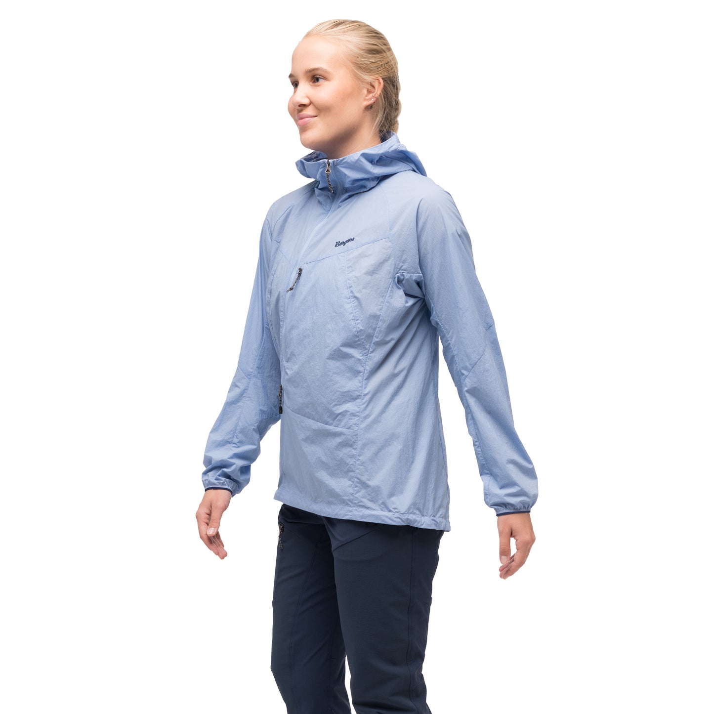 Bergans Tind Windbreaker Anorak Women Blueberry Milk