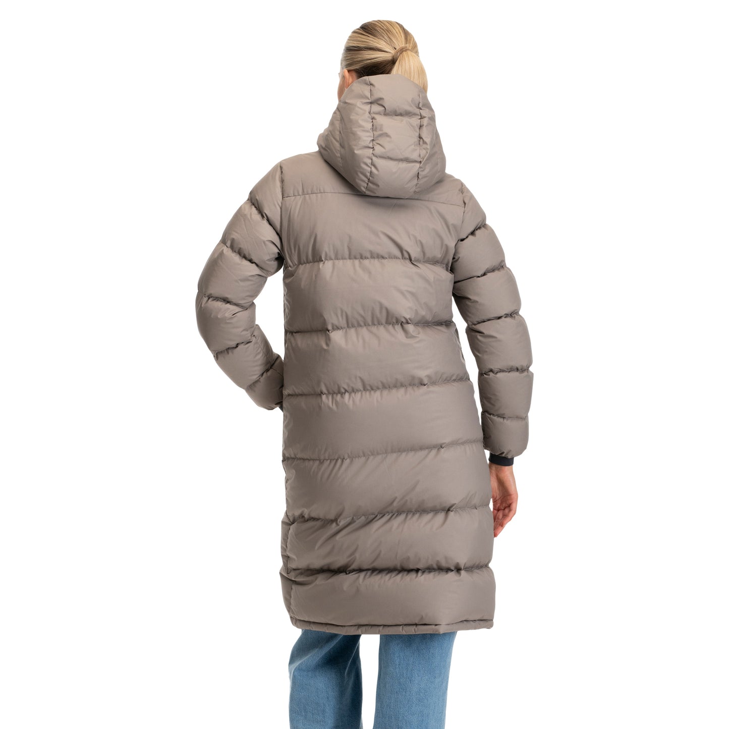 Bergans Urban Down Long Coat Women Rock Taupe