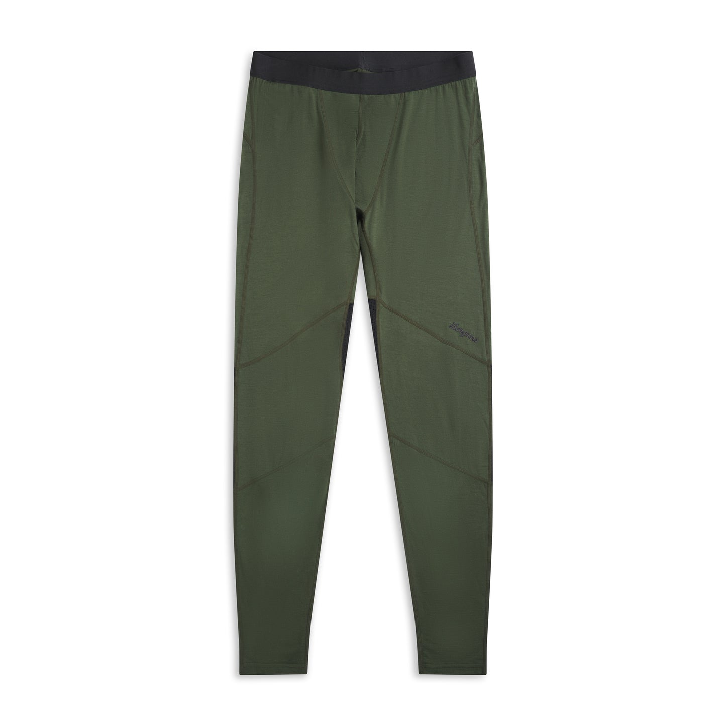 Bergans Inner:Pure Merino Tights Men Pine Forest / Dark Shadow Grey