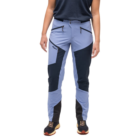 Bergans Tind Softshell Pants Women Blueberry Milk / Navy Blue