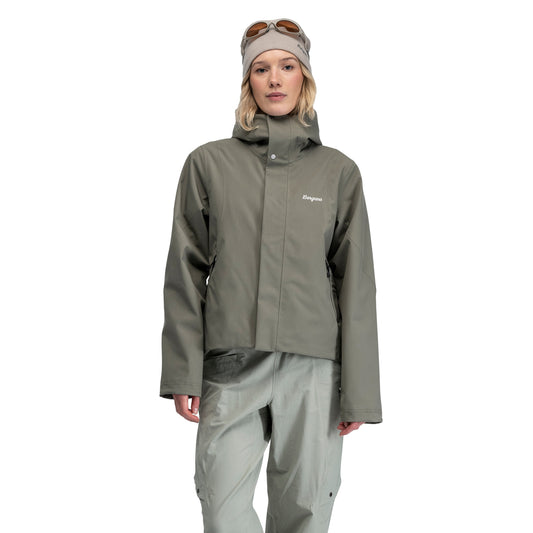 Bergans Vega 2L Shell Jacket Women Green Mud