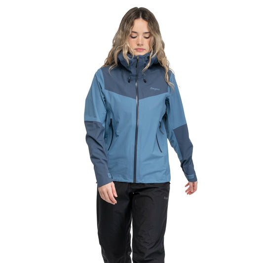 Bergans Rabot Light 3L Shell Jacket Women Elemental Blue / Granite Blue