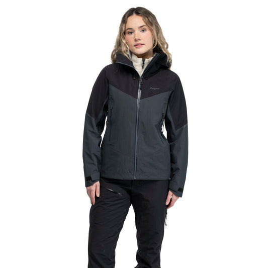Bergans Rabot Alpine 3L Shell Jacket Women Black / Dark Shadow Grey