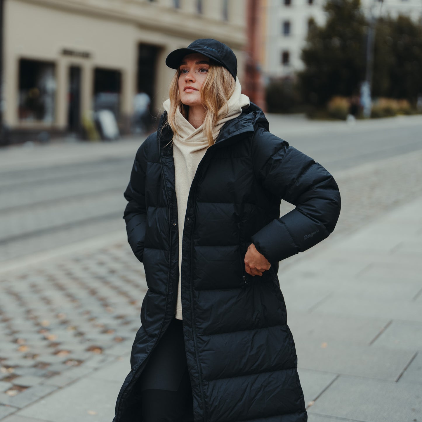 Bergans Urban Down Long Coat Women Black