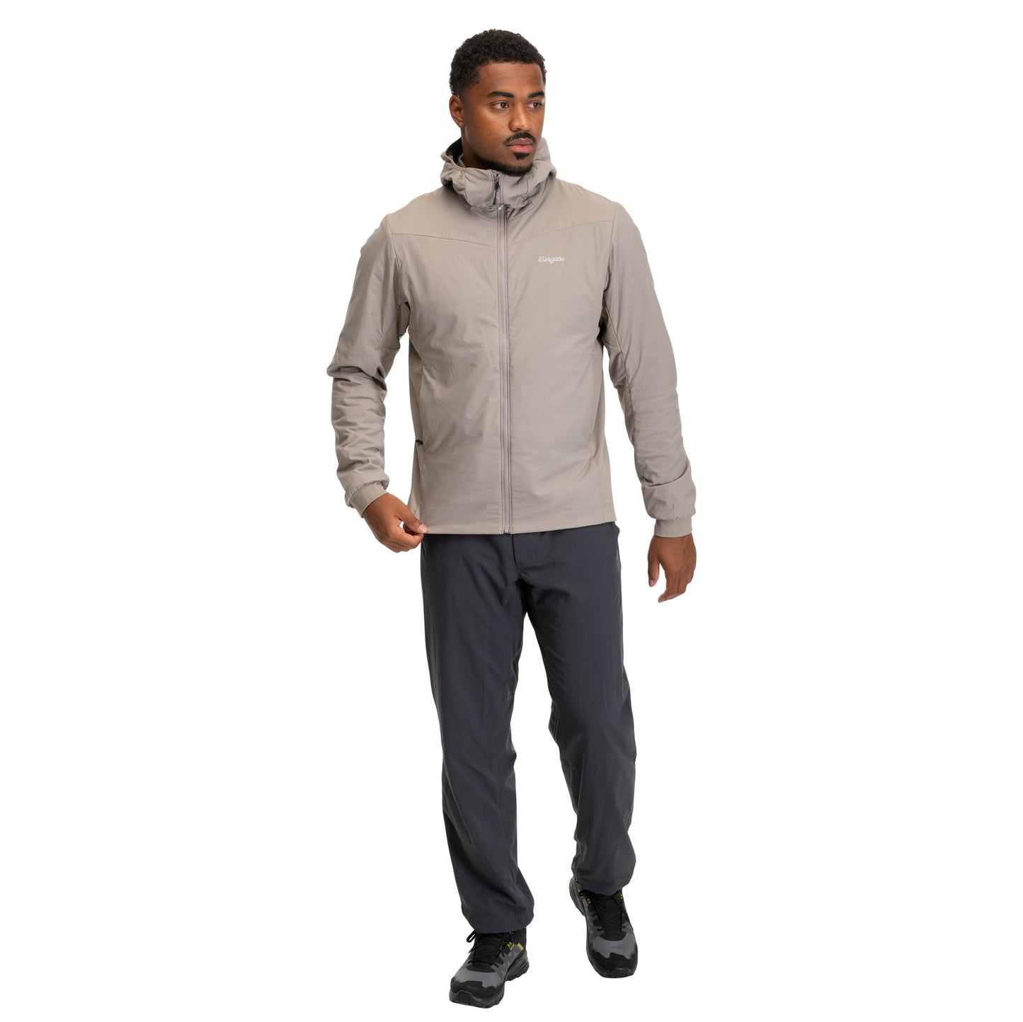 Bergans Holo Insulated Hood Jacket Men Rock Taupe