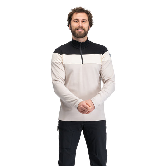 Bergans Uldal Wool Half Zip Men Bone White / Black