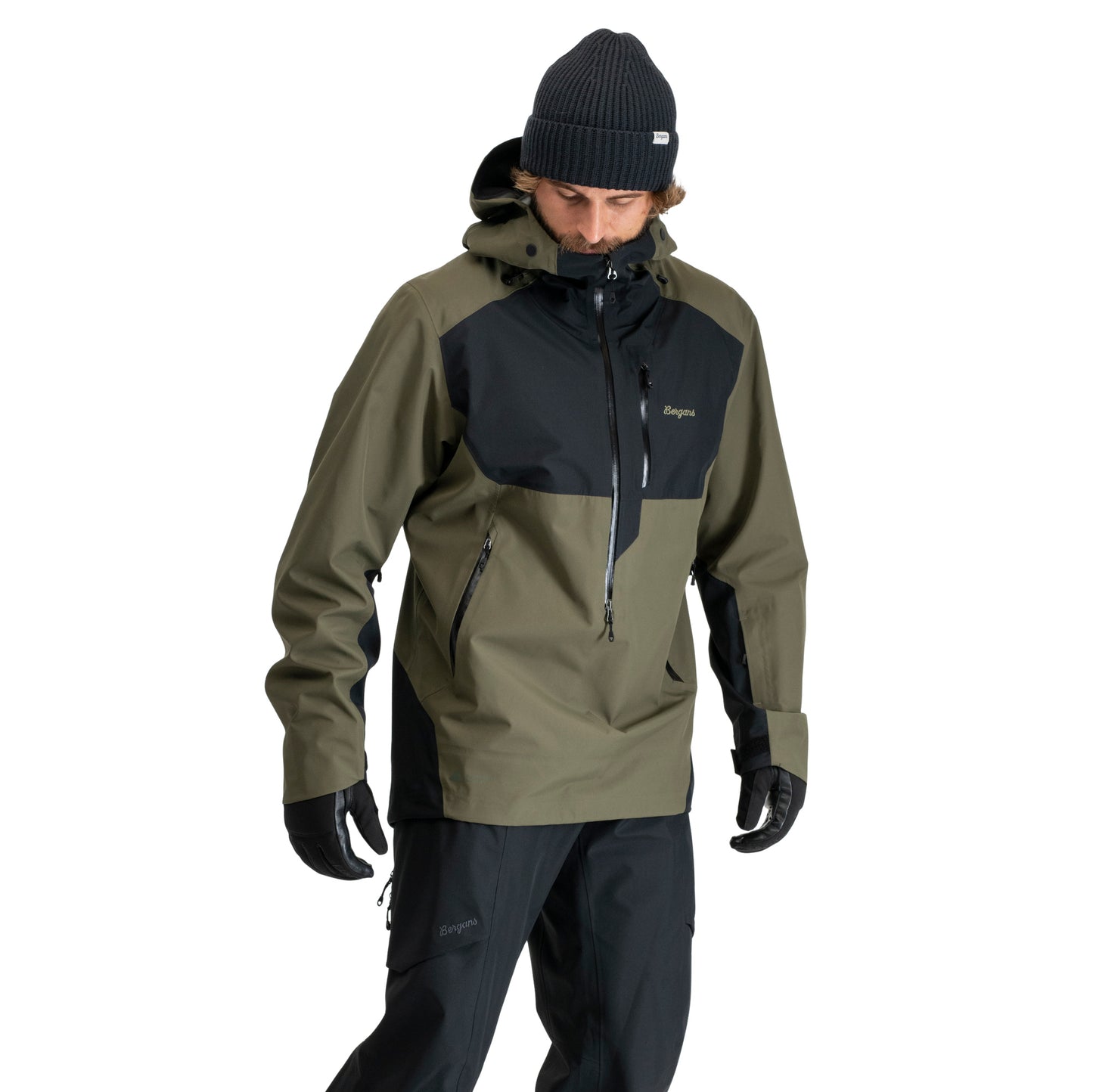 Bergans Oppdal 3L Shell Anorak Unisex Pine Forest/Black