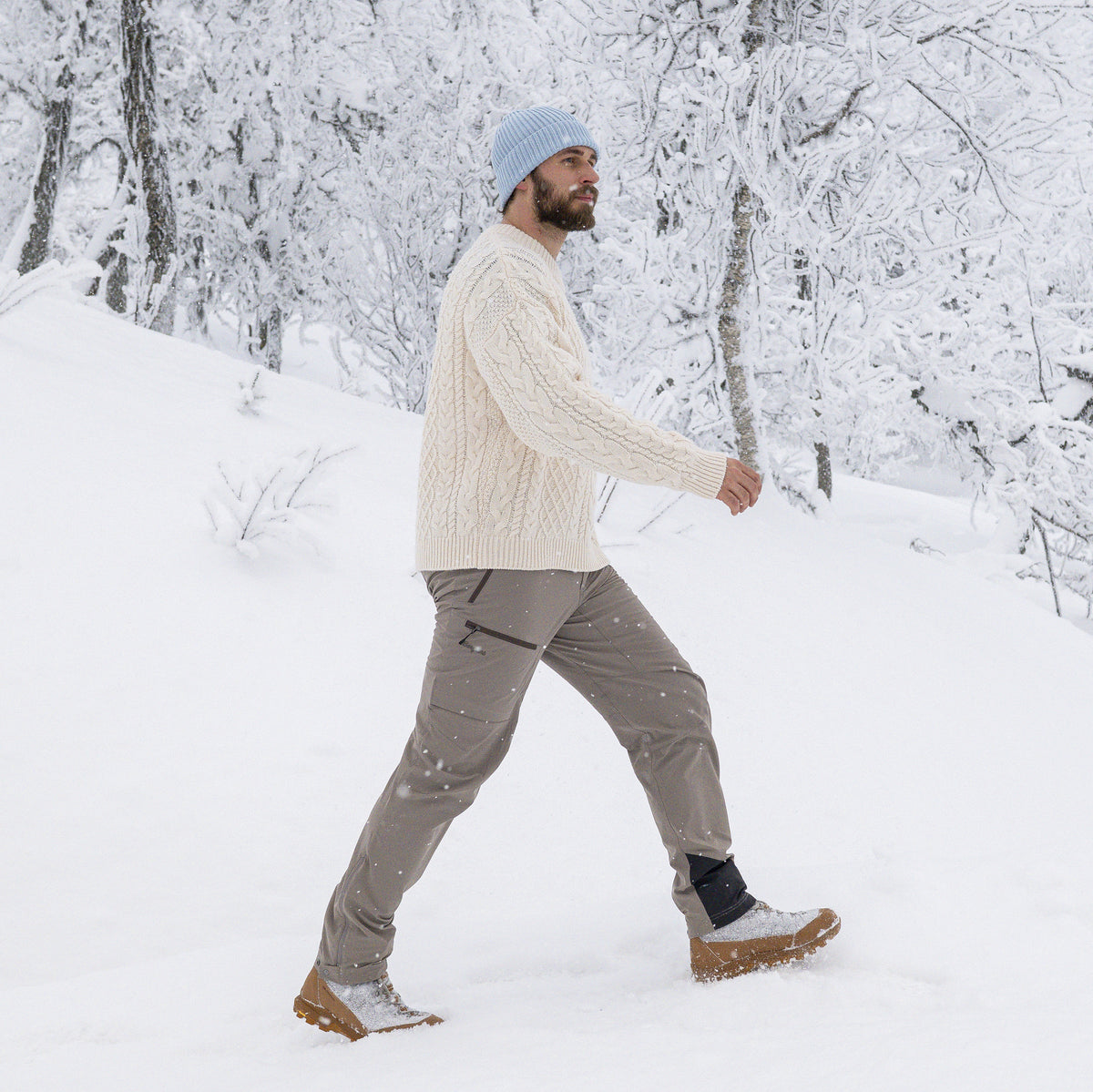 Bergans Lofoten Knitted Wool Jumper Men Creme