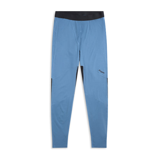 Bergans Inner:Pure Merino Tights Men Elemental Blue / Dark Shadow Grey