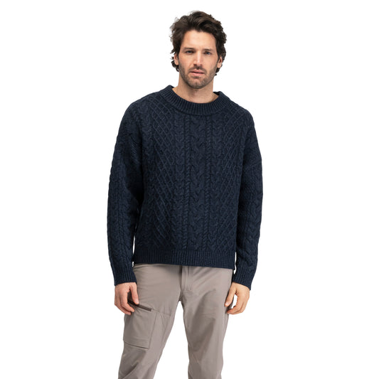 Bergans Lofoten Knitted Wool Jumper Men Dark Navy