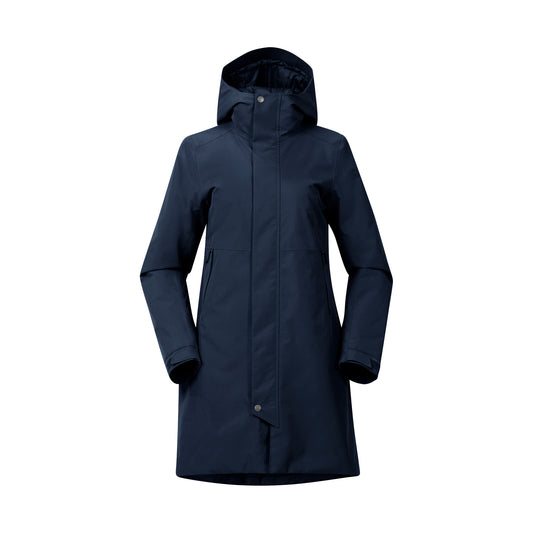 Bergans Urban Insulated Shell Coat Women Navy Blue
