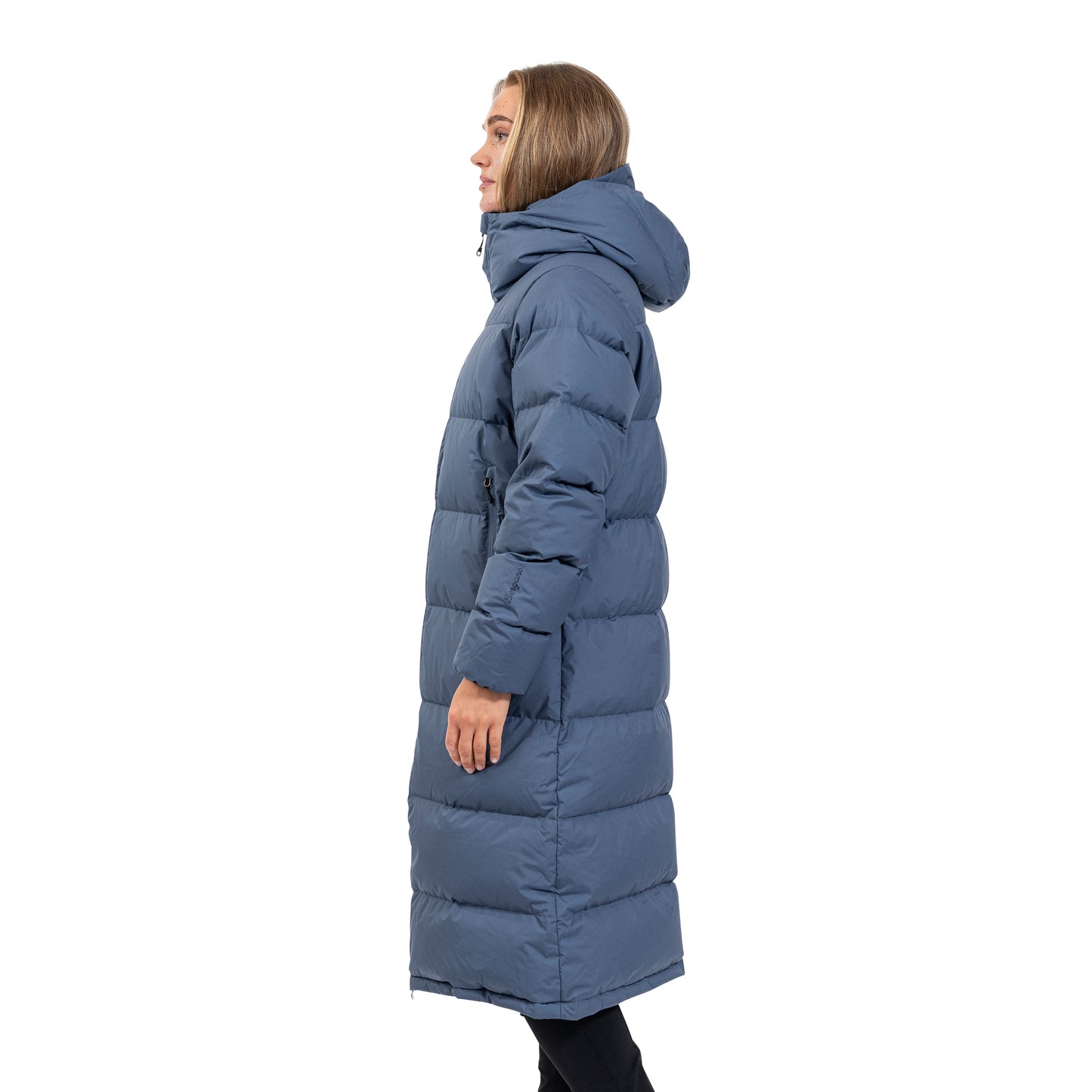Bergans Urban Down Long Coat Women Granite Blue