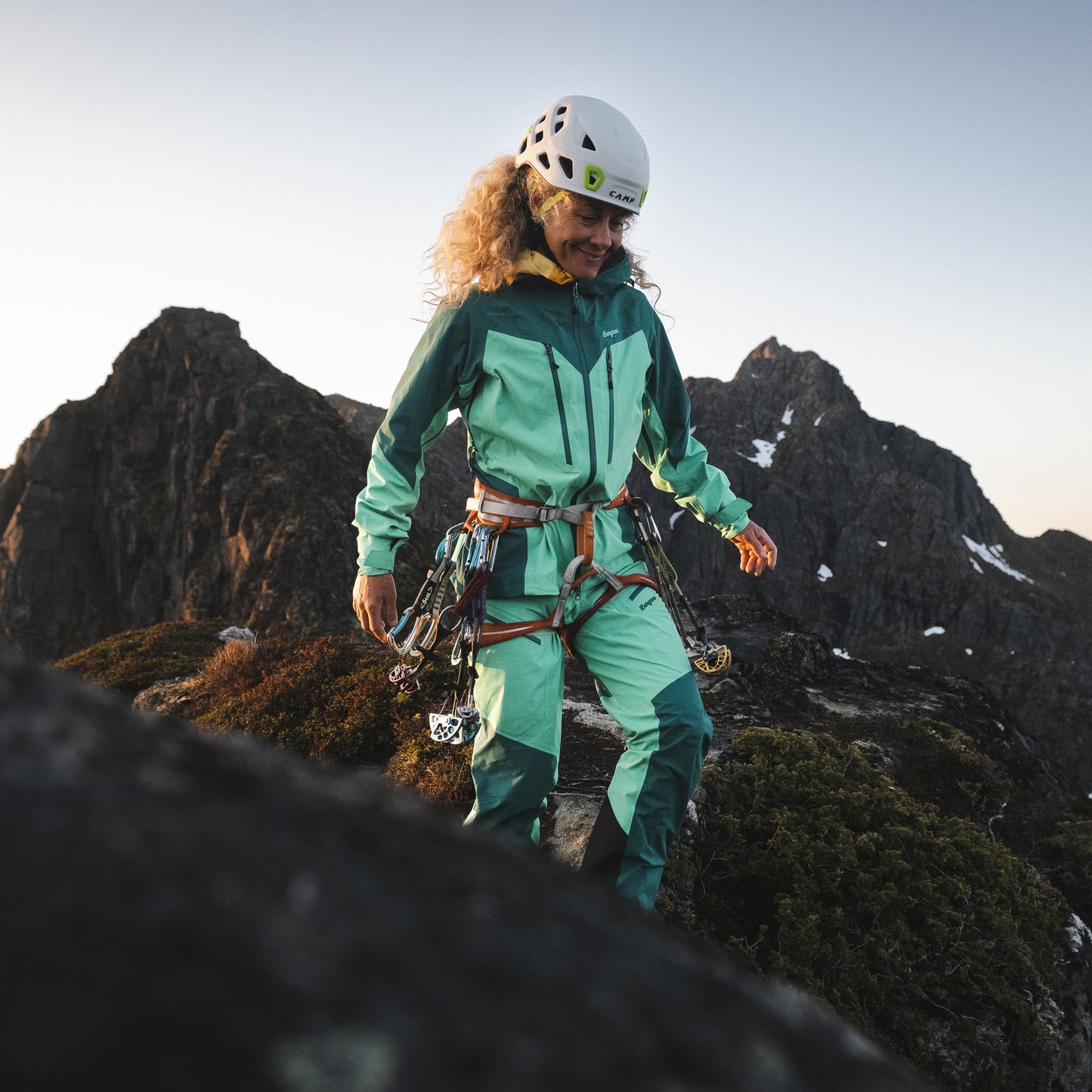 Bergans Tind 3L Shell Pants Women Light Malachite Green/Malachite Green